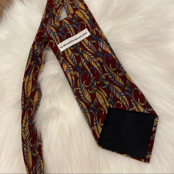 Metropolitan Museum of Art Blue Red Neck Tie - Picture 5 of 8